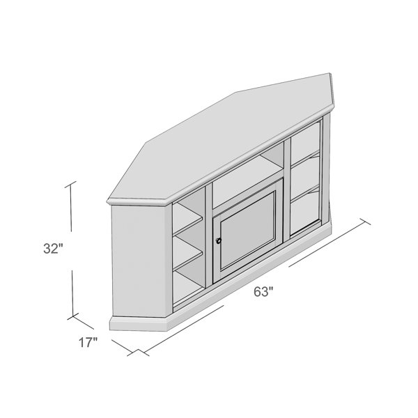 Red Barrel Studio® Aowyn Corner TV Stand for TVs up to 65" & Reviews